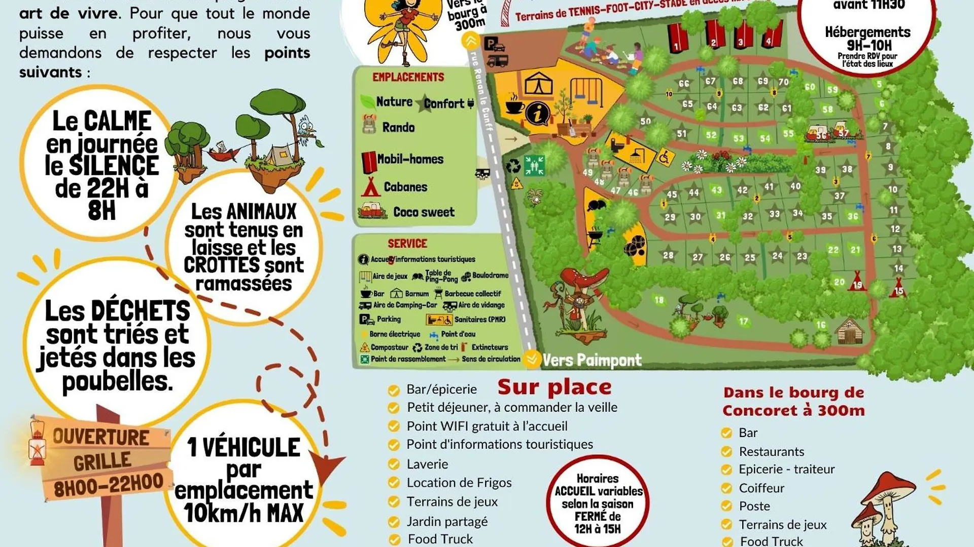 Camping Le Val Aux Fees - Broceliande Concoret Campsite